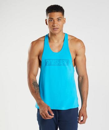 Stringers Męskie Gymshark Block Ciemny Szare Niebieskie | PL 3714PJJ